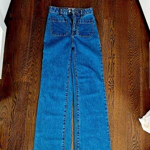Rolla’s High Rise Wide Leg Sailor Jeans - Size 23 (xs)